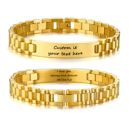 Costum 18K Gold Plated Bracelet